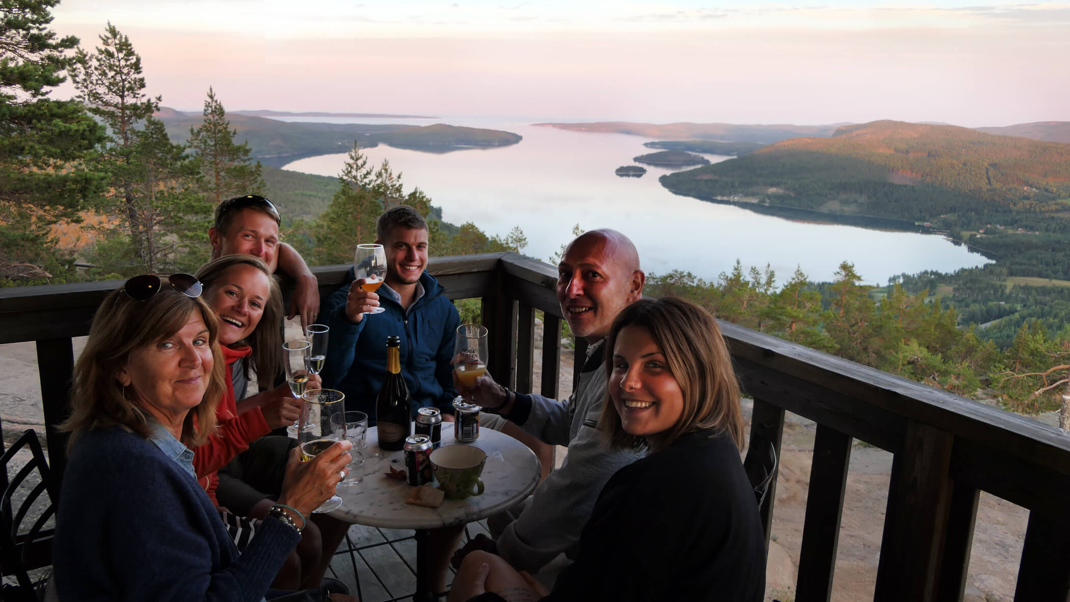 High Coast Trail Camp Autumn running camping accommodation