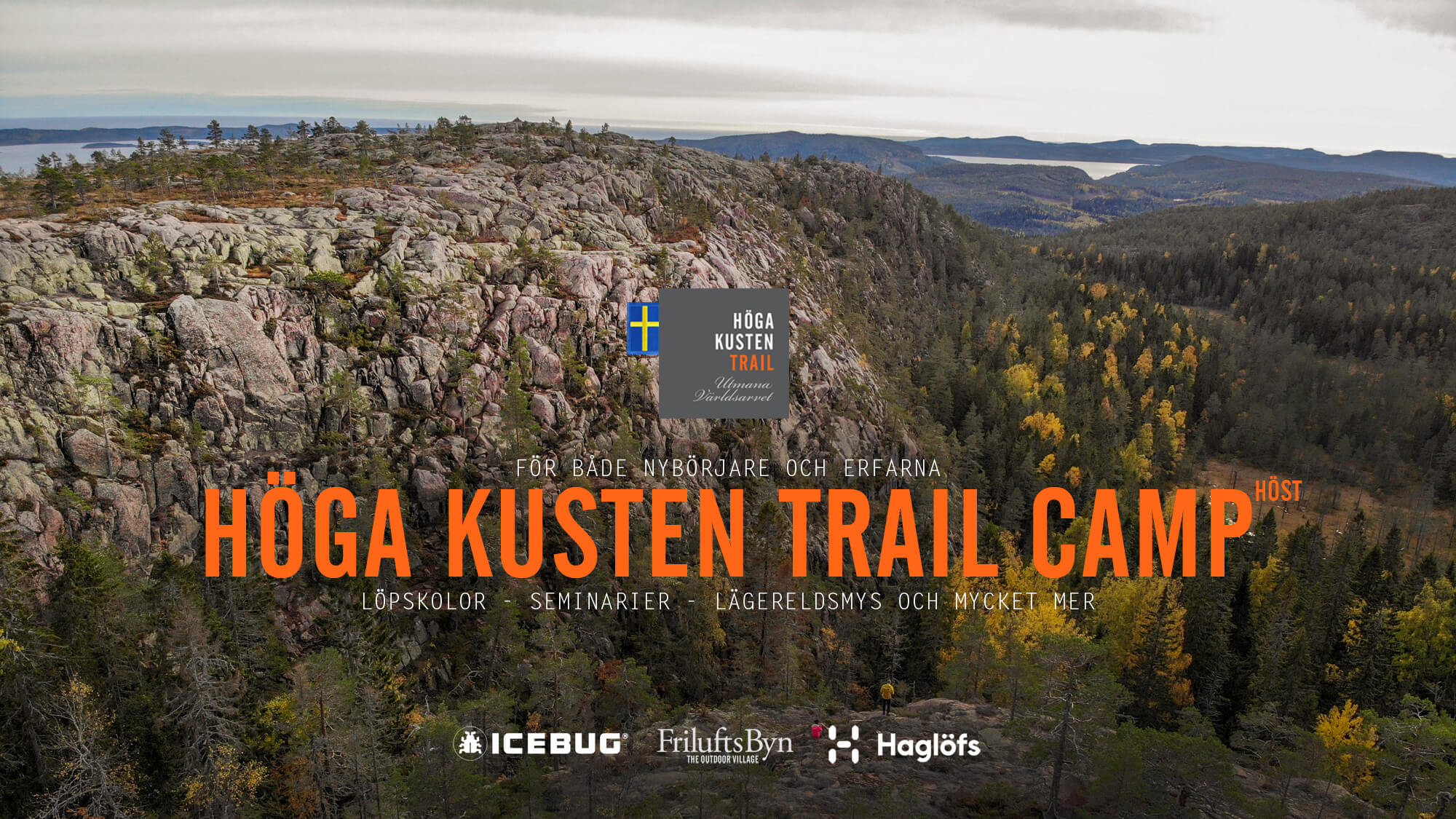 High Coast Trail Camp Autumn running camping accommodation
