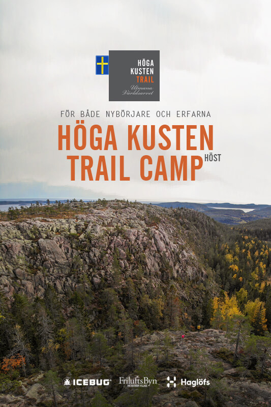 High Coast Trail Camp Autumn running camping accommodation