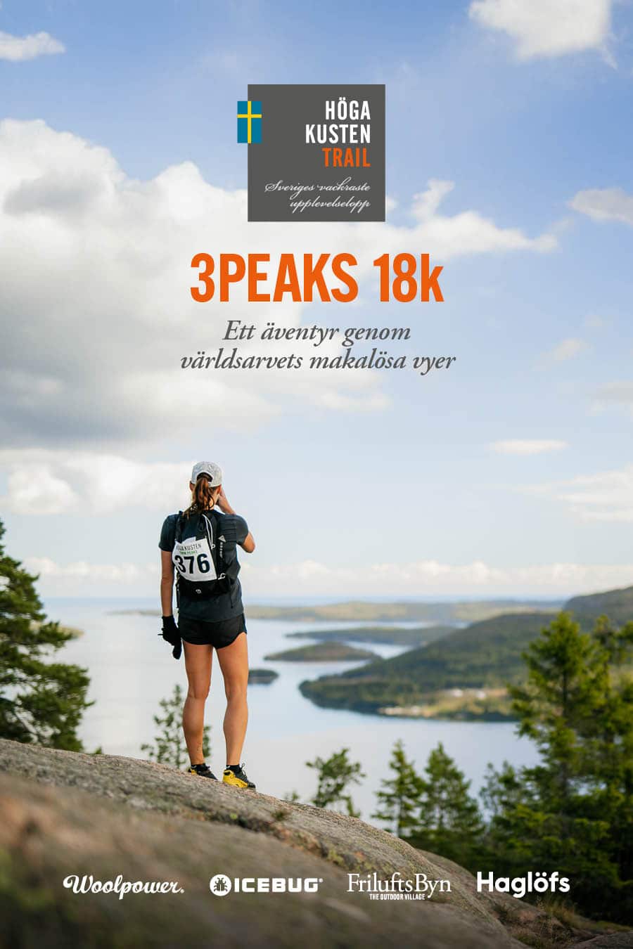 höga kusten trail tre toppar lopp